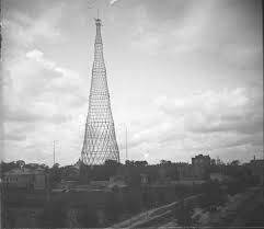 V, Shukhov's 1922 Photo Of His Broadcasting Tower In Moscow