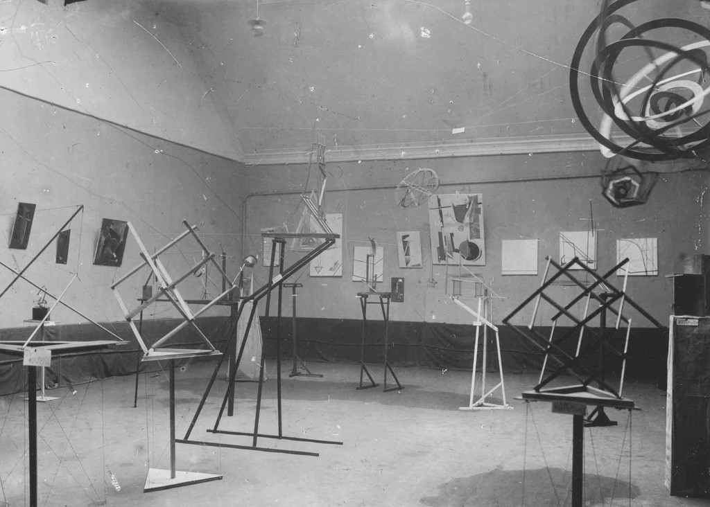 View Of Second Spring Exhibition Of The OBMOKhU. Bolshaia Dimitrovska, Moscow, 1921 1024x732